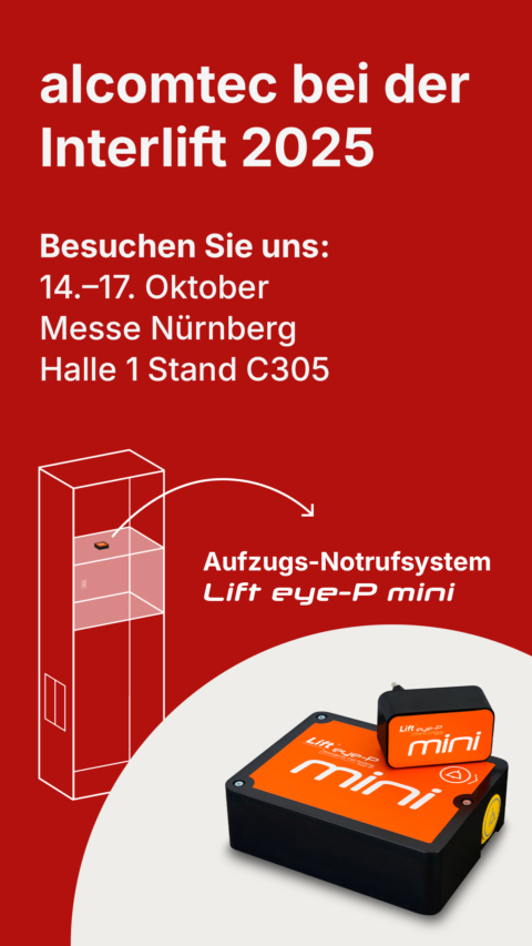 Interlift 2025 Nürnberg | alcomtec aufzugsmanagement & -notruf gmbh